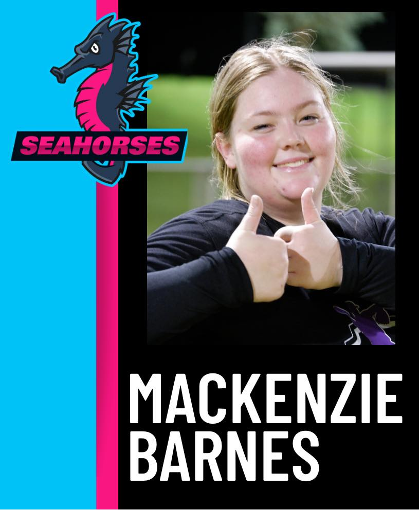 GGCD Junior and Women's Player Mackenzie Barnes representating the Seahorses at the Barclay Cup