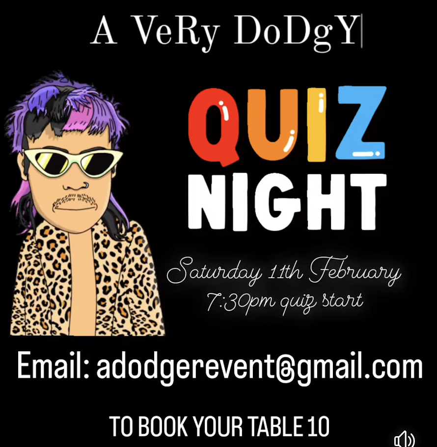 A Very Dodgy Quiz Night Poster 2023