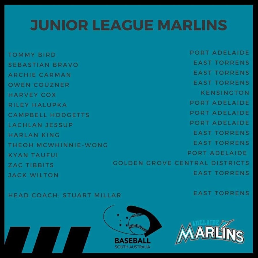 Junior League Marlins Squad 2023