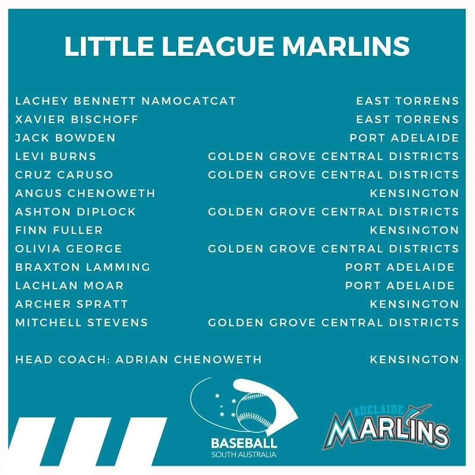 Little League Marlins Squad 2023