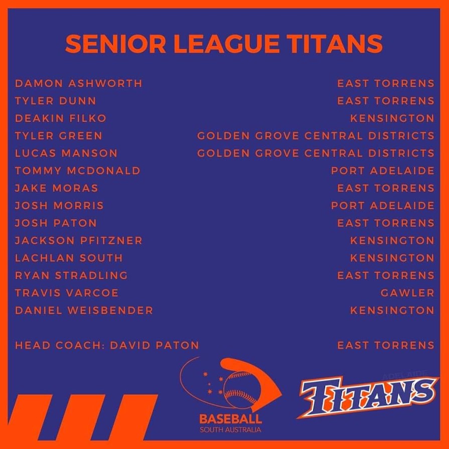 Senior League Titans Squad 2023