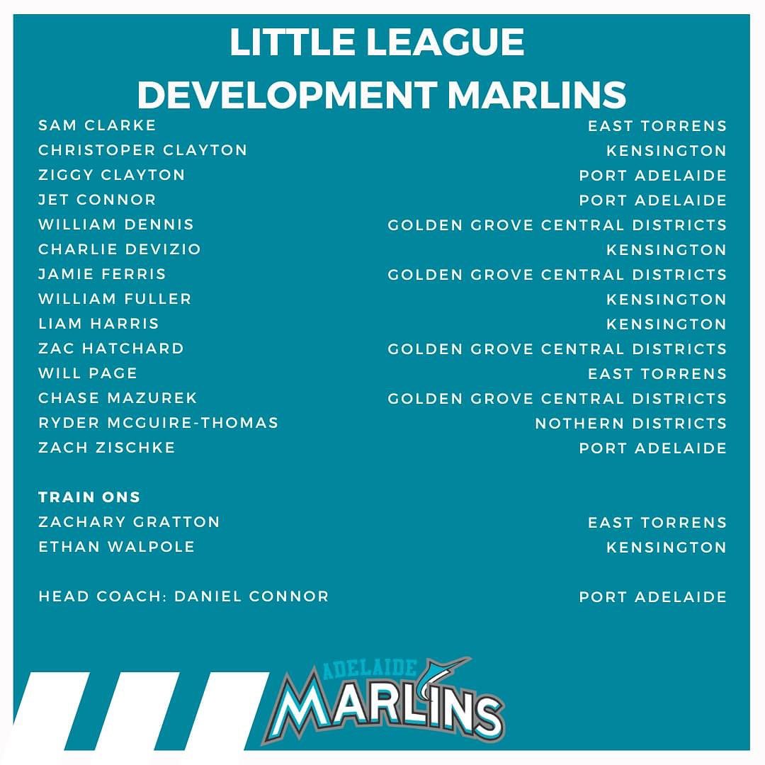 Little League Marlins Development Squad 2023