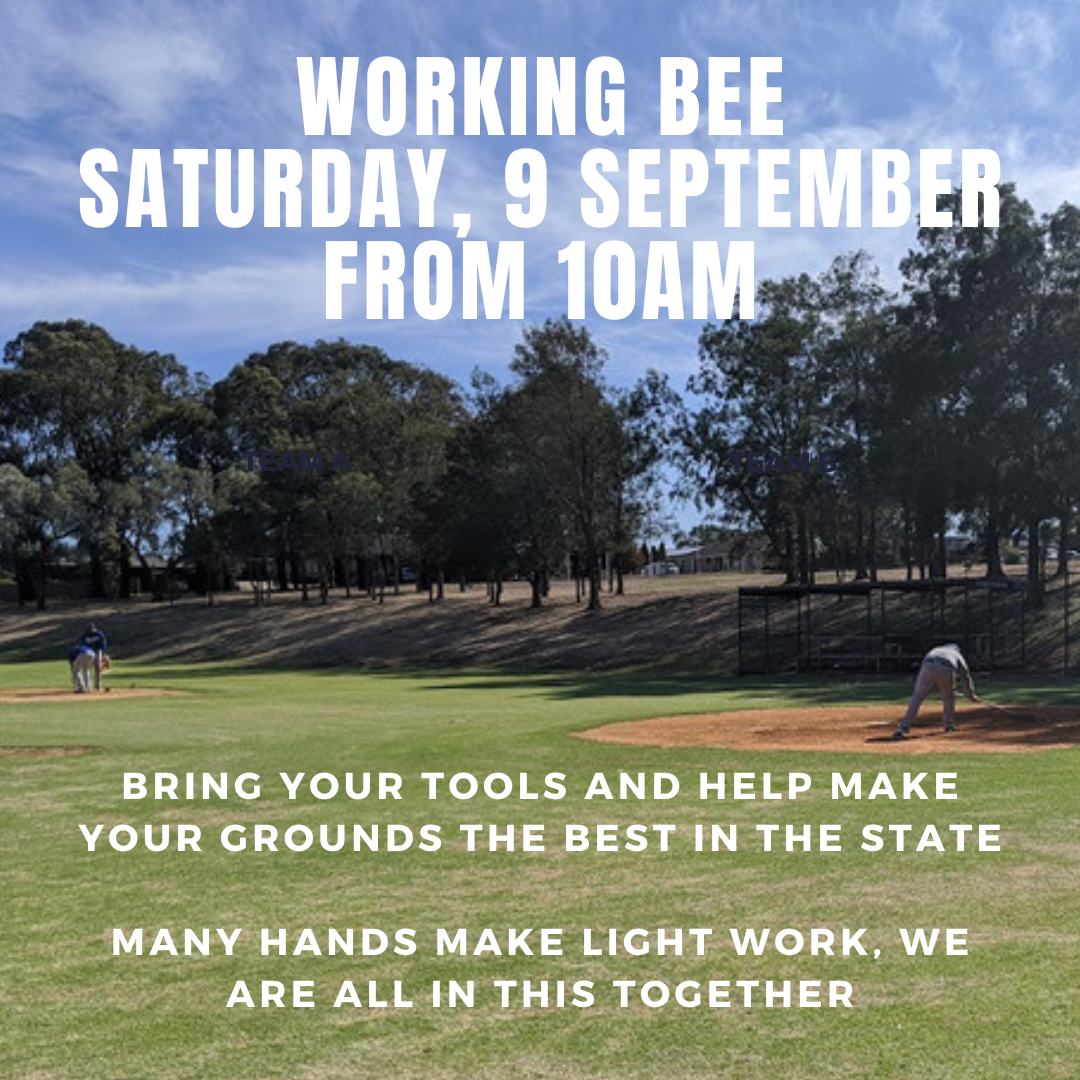 9 September 2023 Working Bee Flyer