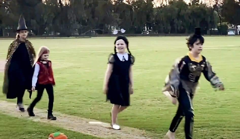 Costume winner Sadie as Wednesday Addams