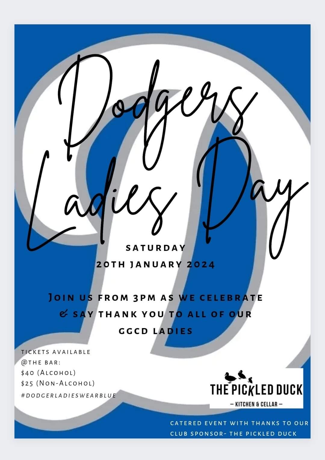 Dodgers Ladies Day Poster 2024