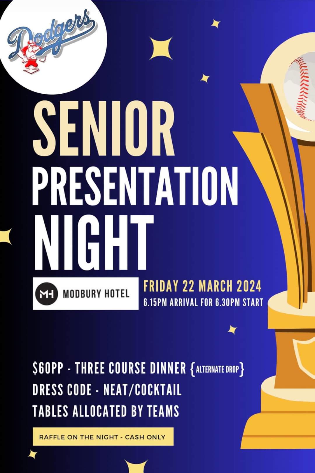 Senior Presentation Night Flyer 2024